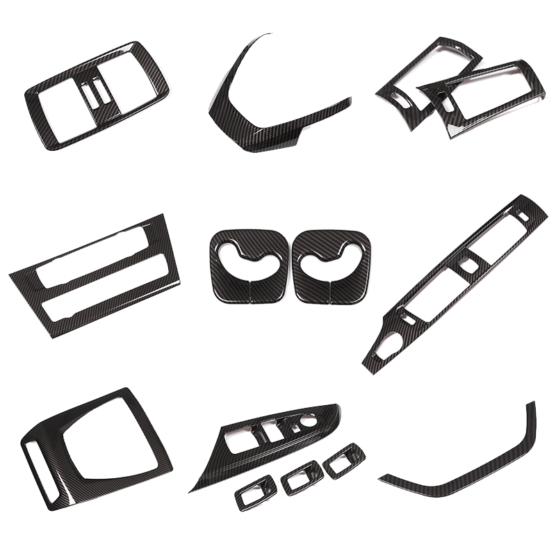 适用宝马改装内饰中控碳纤维