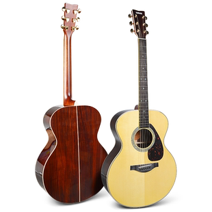 正品雅马哈吉他官方旗舰店ll16/llta加振吉它全单ll6单板民谣电箱