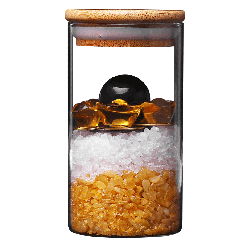 水晶瓶子床头朝西摆件