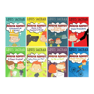 Marvin Redpost 麻烦精马文 8册 英文原版初级章节书 纽伯瑞奖 Holes别有洞天同作者 纽伯瑞金奖作者 Louis Sachar