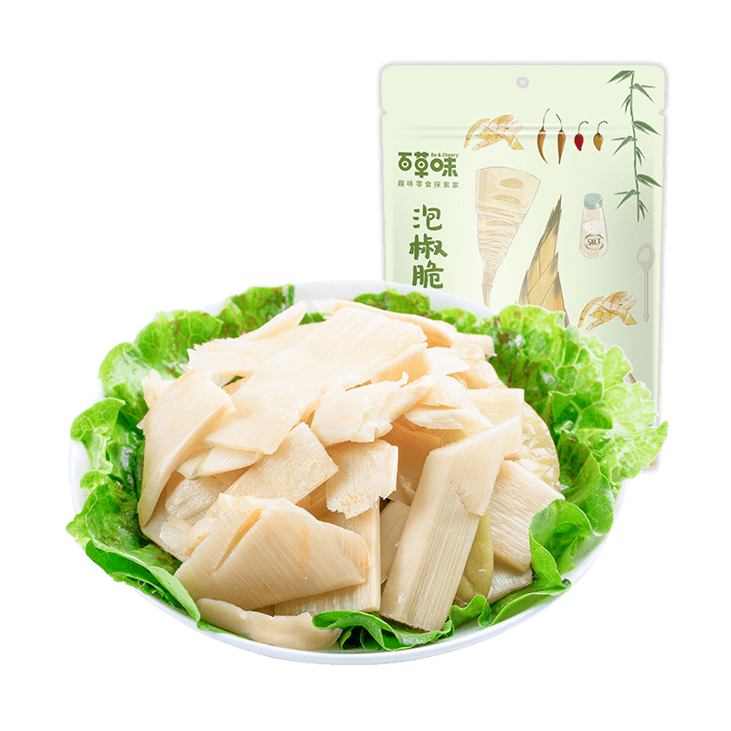 百草味泡椒脆笋香辣上口200g