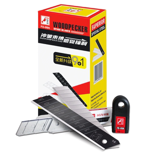 啄木鸟FD-09A大号美工刀片壁纸墙布锋利介刀片无刻线大刀片吸音板