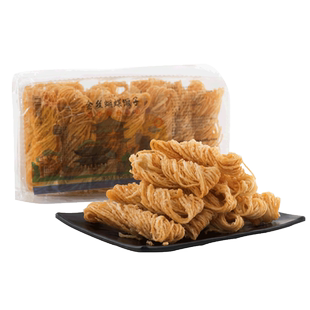 黄金麻油馓子散子 芝麻小茶馓400克油炸糕点手工金丝馓子徐州零食