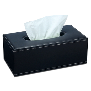 欧式皮革纸巾盒定制简约客厅茶几餐巾抽纸盒商务办公家用创意可爱