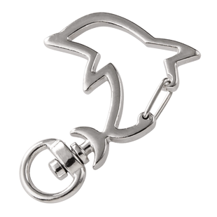 小海豚 钥匙扣挂件 挂包配饰创意个性锁匙圈环DIY材料配件