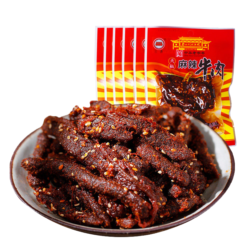 三鼎 麻辣牛肉60g*6袋 老四川大酒楼 重庆特产麻辣四川零食小吃