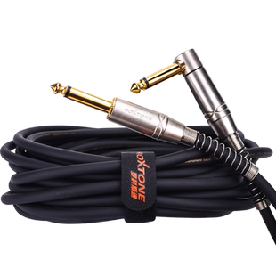 罗科斯通吉他连接线6.35mm音箱降噪拾音电吉它乐器线音频线大二芯