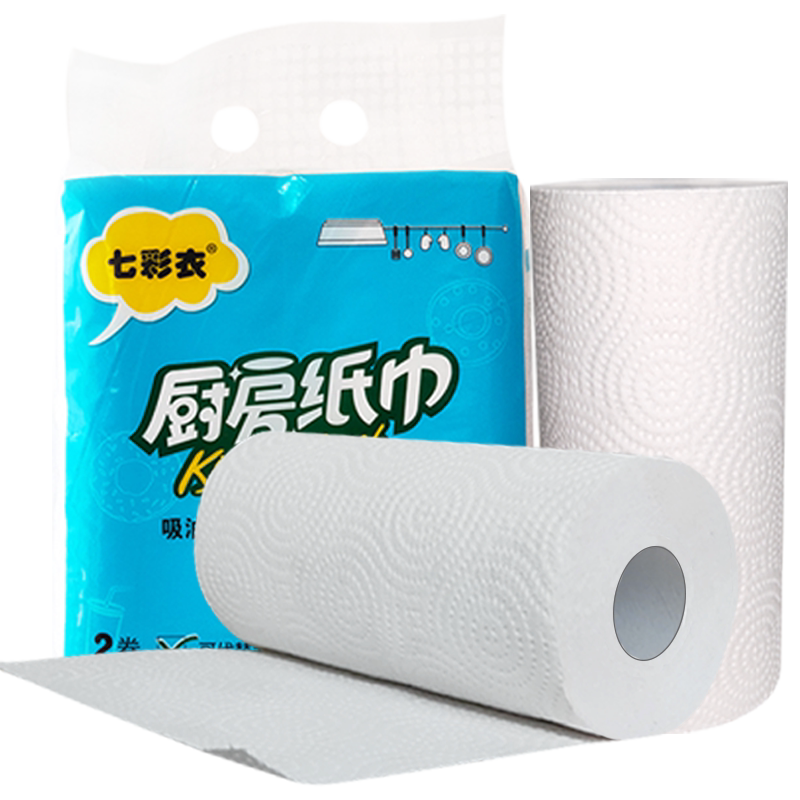 厨房用纸吸油吸水卷纸加厚家用纸巾食物专用纸一次性擦油纸厨用纸