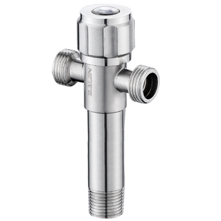 百晋304不锈钢三通角阀一分二加长一进二三四出双水龙头开关四通