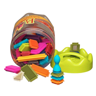 比乐btoys儿童鬃毛积木拼插拼搭大颗粒宝宝早教益智男女孩玩具2岁