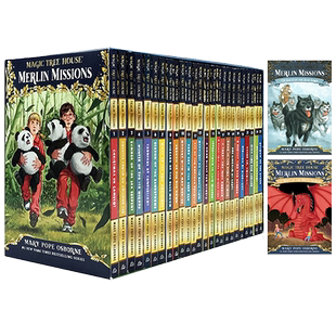 神奇树屋第二季梅林的任务英文原版 The Magic Tree House Merlin Mission 1-27 共27册 学生课外读物 儿童桥梁章节书 赠音频