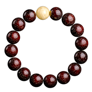 印度小叶紫檀手串10mm12mm手链单圈佛珠高油爆满金星男女款配饰款