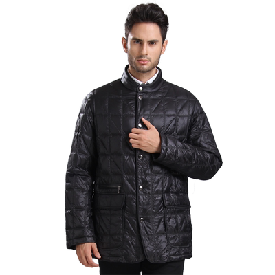 寒布仕时尚男士鹅绒白鹅绒羽绒服