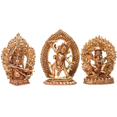 摆件尼泊尔鎏金铜像5寸