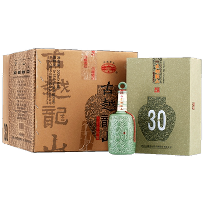 古越龙山30年瓶整箱礼盒版黄酒