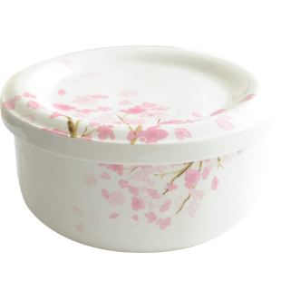 蒸碗有盖的陶瓷碗微波炉泡面碗带盖学生饭盒便当蒸蛋羹碗骨瓷大碗