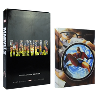 Marvels The Platinum Edition 漫威漫畫(huà)故事大合集白金收藏版 超級(jí)英雄世界 Alex Ross 英語(yǔ)官方攻略指南 精裝英文原版進(jìn)口圖書(shū)