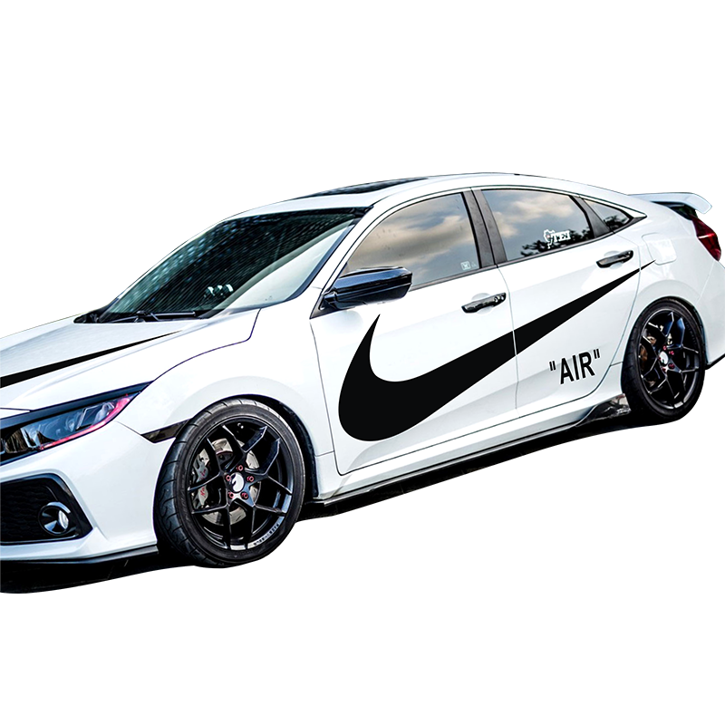 NIKE潮牌车贴耐克大勾个性创意潮流改装贴划痕遮挡嘻哈车身拉花贴