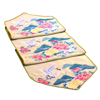 中式桌旗禪意麻布桌布定制布藝