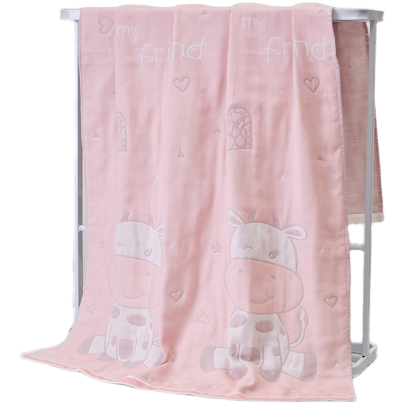 爱尔思纯棉家用吸水浴巾三层纱布可穿可裹儿童新款夏季薄款不掉毛