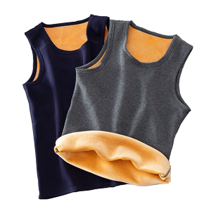 保暖背心男大码胖子加绒加厚冬季内穿坎肩加肥加大男士马甲300斤