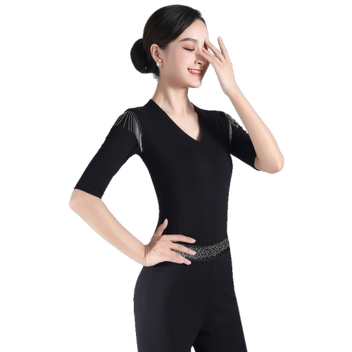 梵舒新款形体服训练服装女高端礼仪导师套装舞蹈模特走秀练功裤