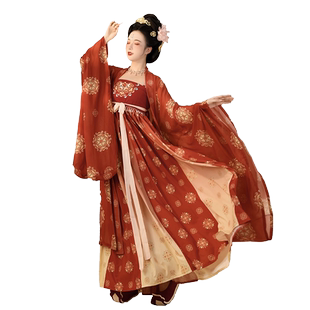 裳云兮(燕云台)唐制原创汉服女夏季唐风刺绣诃子裙大袖衫披帛套装