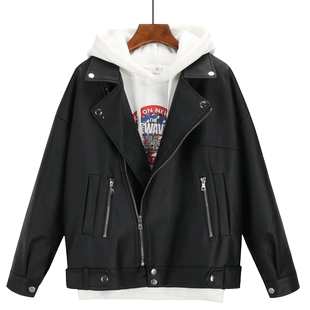皮衣女短款外套秋冬2025年新款加绒加厚韩版宽松休闲机车皮夹克潮
