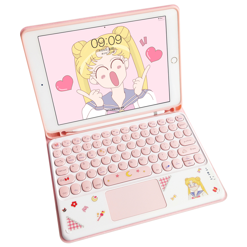适用ipad2021保护套带笔槽键盘