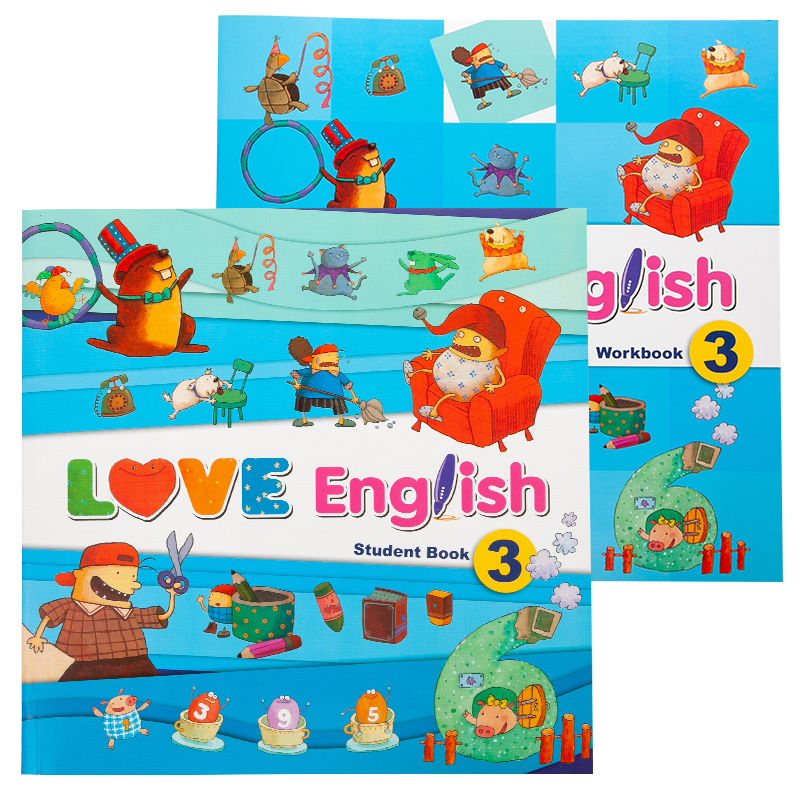 现货包邮台湾书籍love english 3级别爱英语支持点读(点读笔单独购买)