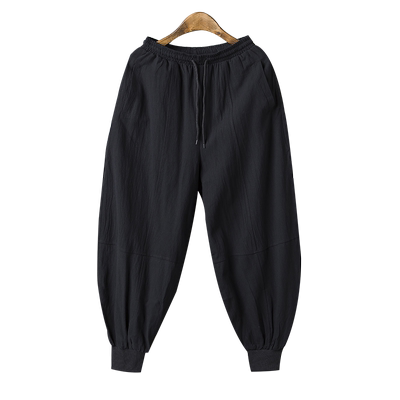 春秋男休闲裤宽松复古哈伦裤