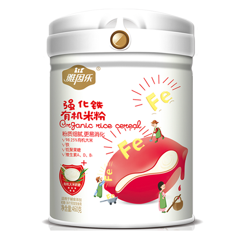 雅因乐有机辅食胡萝卜罐装米粉