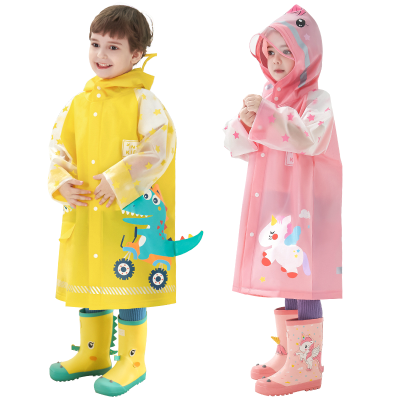 儿童雨衣女童幼儿园小童男童小孩学生上学宝宝中大童套装全身雨披