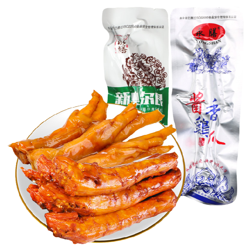 永膳新奥尔良鸡脖包邮酱香凤爪