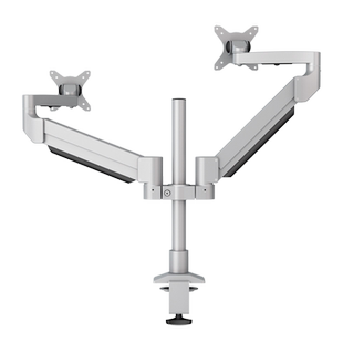 百维视液晶显示器支架万向双屏机械臂气动升降萤幕vesa壁挂增高