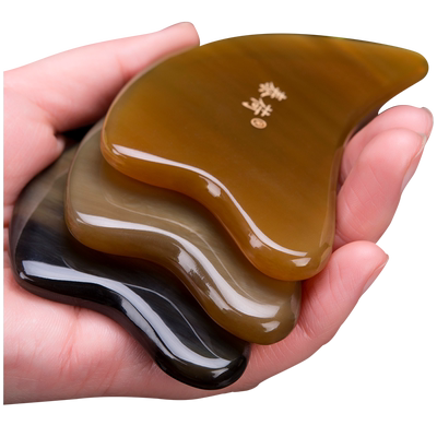 出口级好的白水牛角刮痧板并不贵