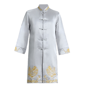 伴郎服中式唐装大马褂男士秀禾迎亲兄弟装新郎结婚礼服兄弟团衣服