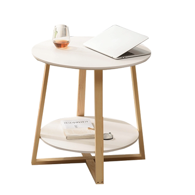 实木沙发客厅迷你圆桌阳台小茶几