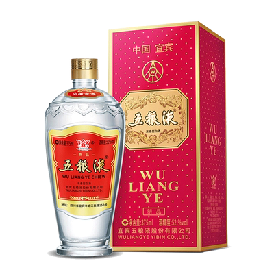 五粮液交杯牌52度375ml国产白酒