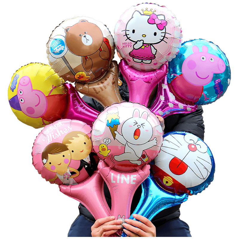 儿童卡通气球玩具手持棒