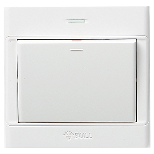 公牛明装开关插座面板单开单控G09墙壁超薄明线盒一开1开86型家用