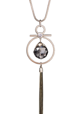 缀恋气质简约圆环项链挂件韩国