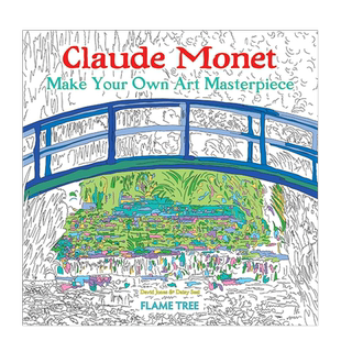 【现货】克劳德·莫奈涂色书 Claude Monet (Art Colouring Book) 英文艺术涂色填色书 儿童艺术启蒙 原版正品图书Daisy Seal Dav