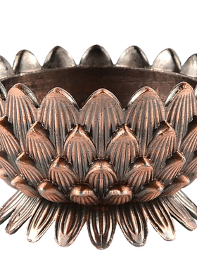 藏村合金家用酥油灯座精致小巧