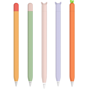 适用苹果apple pencil保护套pencil pro笔套2代1代笔尖套类纸膜防丢ipencil一二代防丢笔帽ipad硅胶笔套