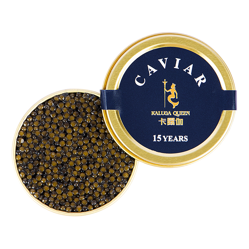 卡露伽奢品级15年以上达氏鳇鱼子酱10gcaviar高端鱼籽酱即食高级