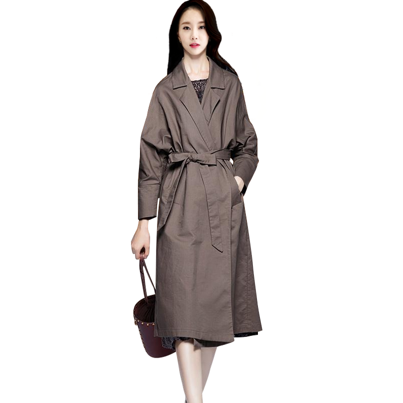 百搭品牌风衣女中长款韩版时尚2026春秋气质修身大码轻薄外套