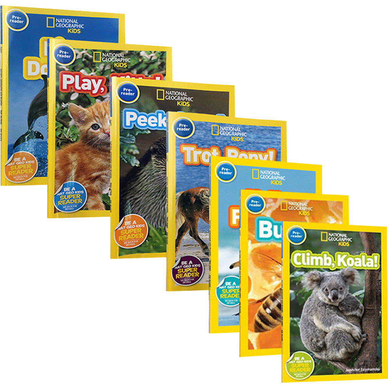 【入门级11册动物篇】美国National Geographic KIDS pre-Readers国家地理pre阶动物系列儿童小百科全书分阶阅读全彩启蒙读物