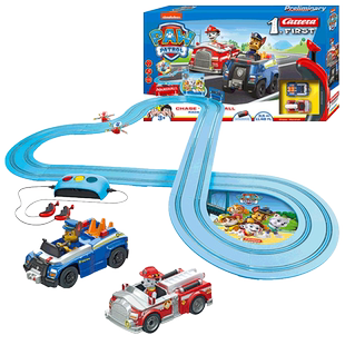 卡雷拉轨道赛车汪汪队立大功玩具电动遥控声光跑道男孩儿童小汽车
