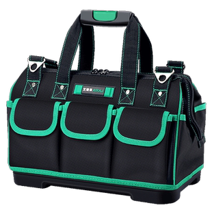 德力西电气工具包结实耐用木电工专用便携式多功能维修安装帆布收